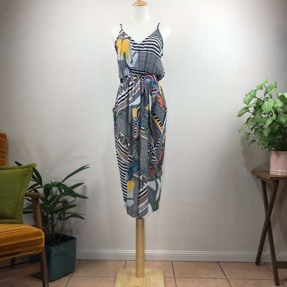 Sheike size 8 tropical jungle print dress - Picture 3 of 6